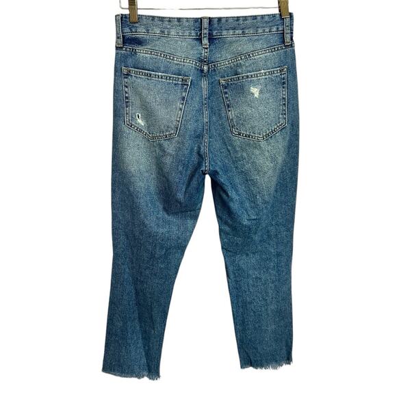 JBD Just Black Denim Women's Jeans Super Distressed Size 26 Straight Leg Raw Hem - Picture 5 of 7